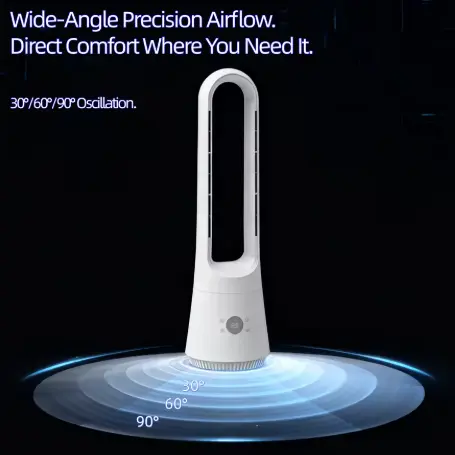 Hot Cool Bladeless Tower Fan Älykäs ilmanpuhdistin kaukosäätimellä